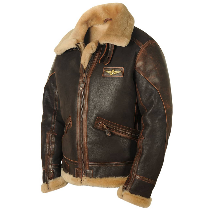 Anders - Shearling Aviator Leather Jacket 1