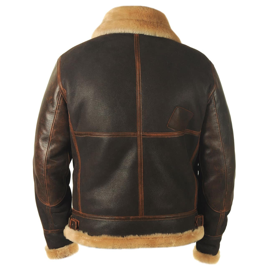 Anders - Shearling Aviator Leather Jacket 3