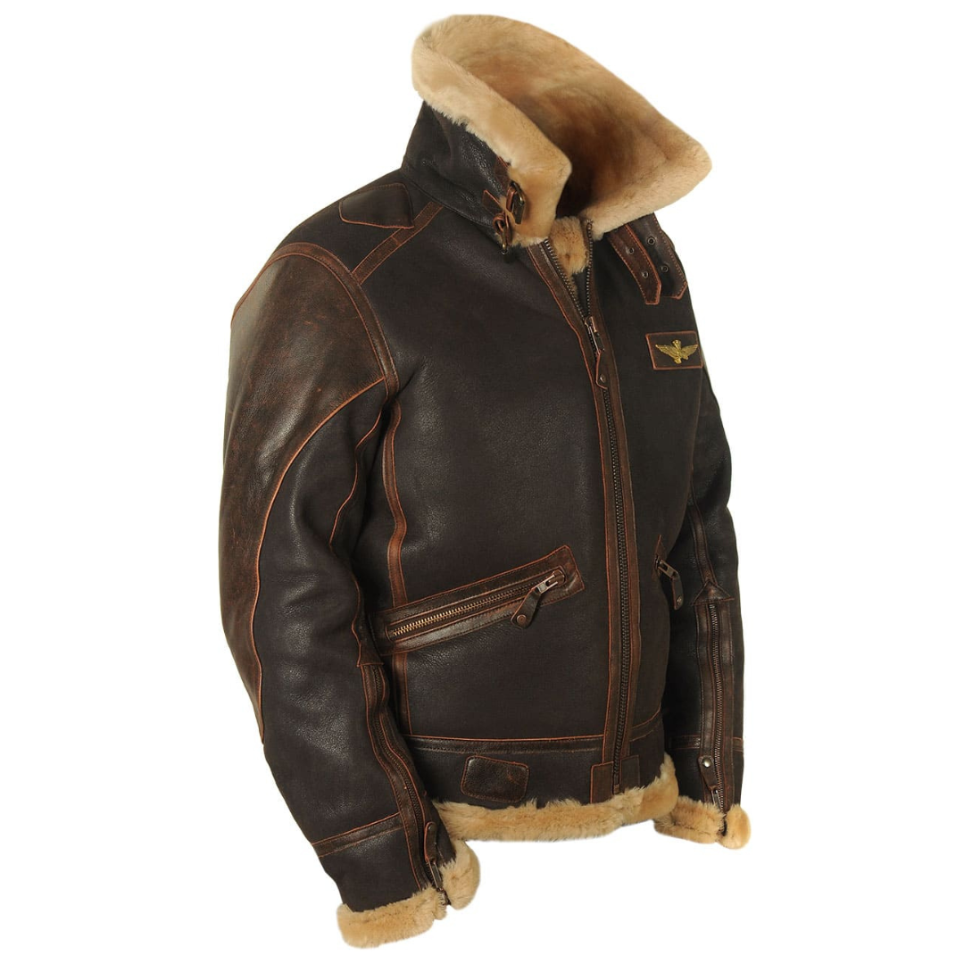 Anders - Shearling Aviator Leather Jacket 4