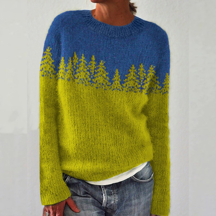 Annika - Icelandic Forest Knit Sweater 1