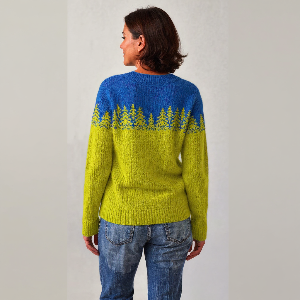 Annika - Icelandic Forest Knit Sweater 3