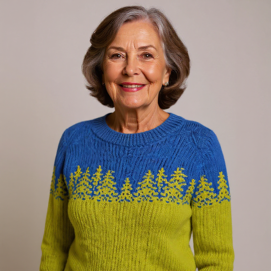 Annika - Icelandic Forest Knit Sweater 4