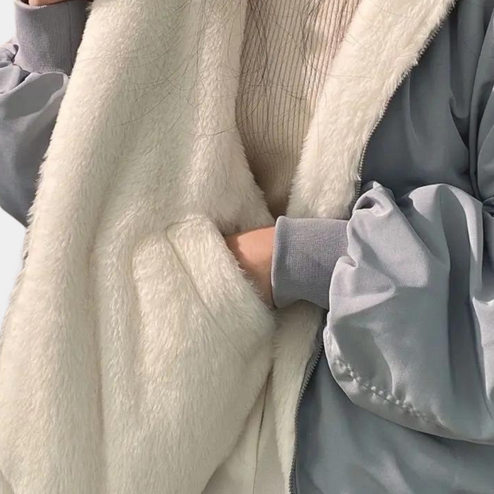 Apolline | Women's Oversized Bomber Jacket Sherpa Lined 6