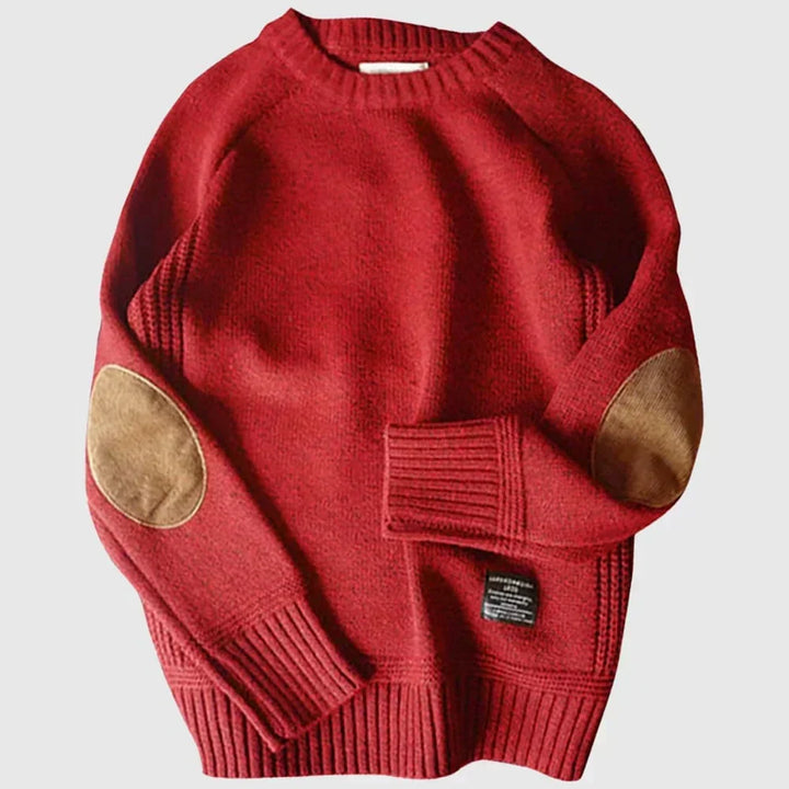Arthur | Men's Elbow Patch Sweater Knit Pullover 1