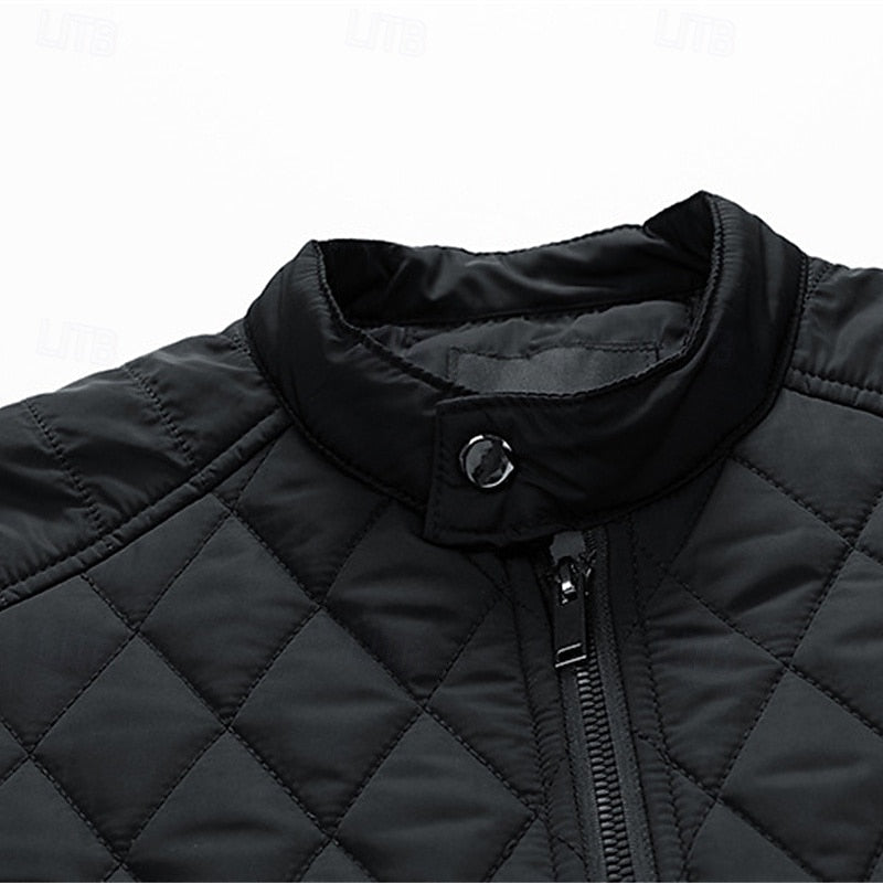 Ashton | Men's Puffer Jacket Stand Collar Winter Padded Insulated 12