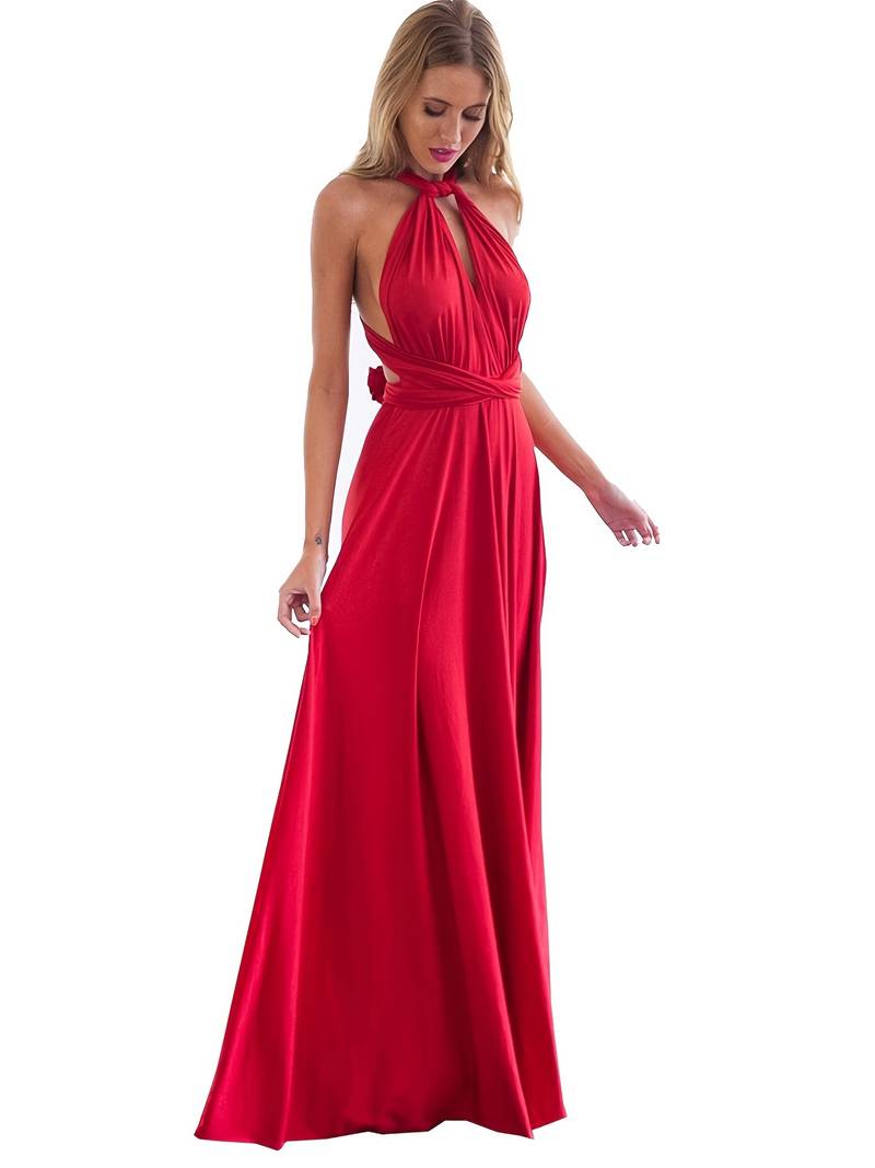 Athena - One-Shoulder Slit Maxi Dress 2