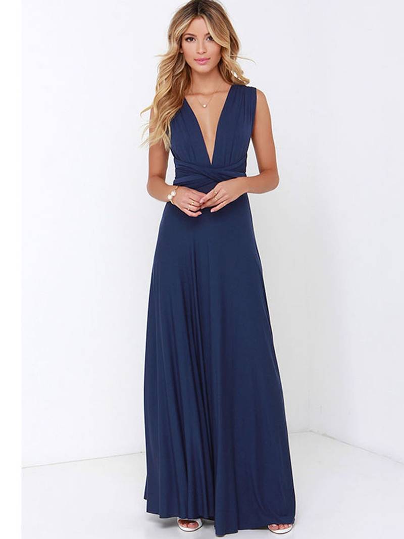 Athena - One-Shoulder Slit Maxi Dress 7