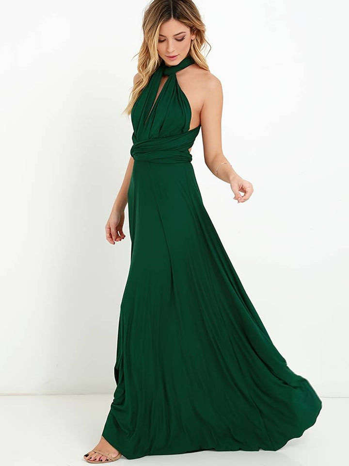 Athena - One-Shoulder Slit Maxi Dress 8