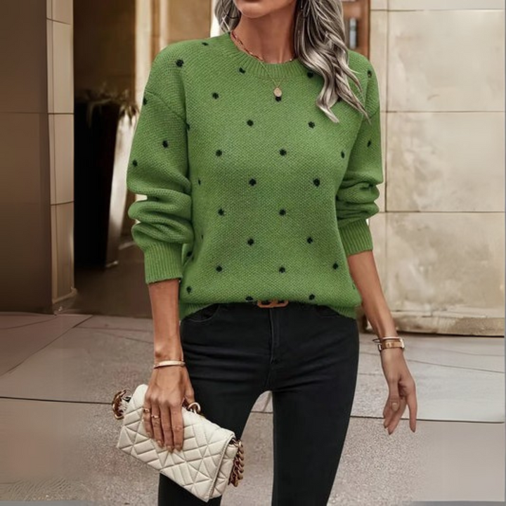 Ava - Polka-Dot Knit Sweater 2