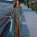 Azura - Sequin One-Shoulder Maxi Dress