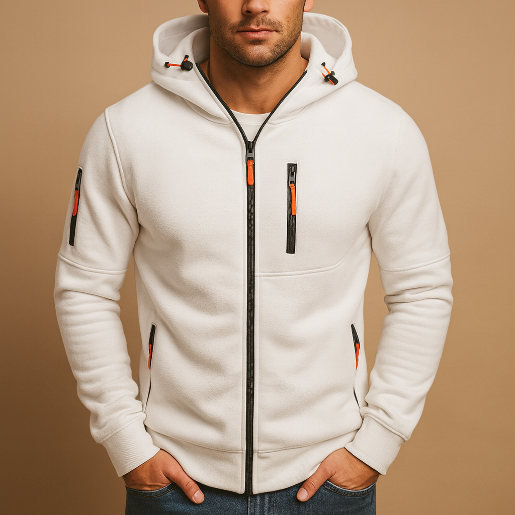 Bastiaan | Men's Zip Up Fleece Hoodie Jacket 1