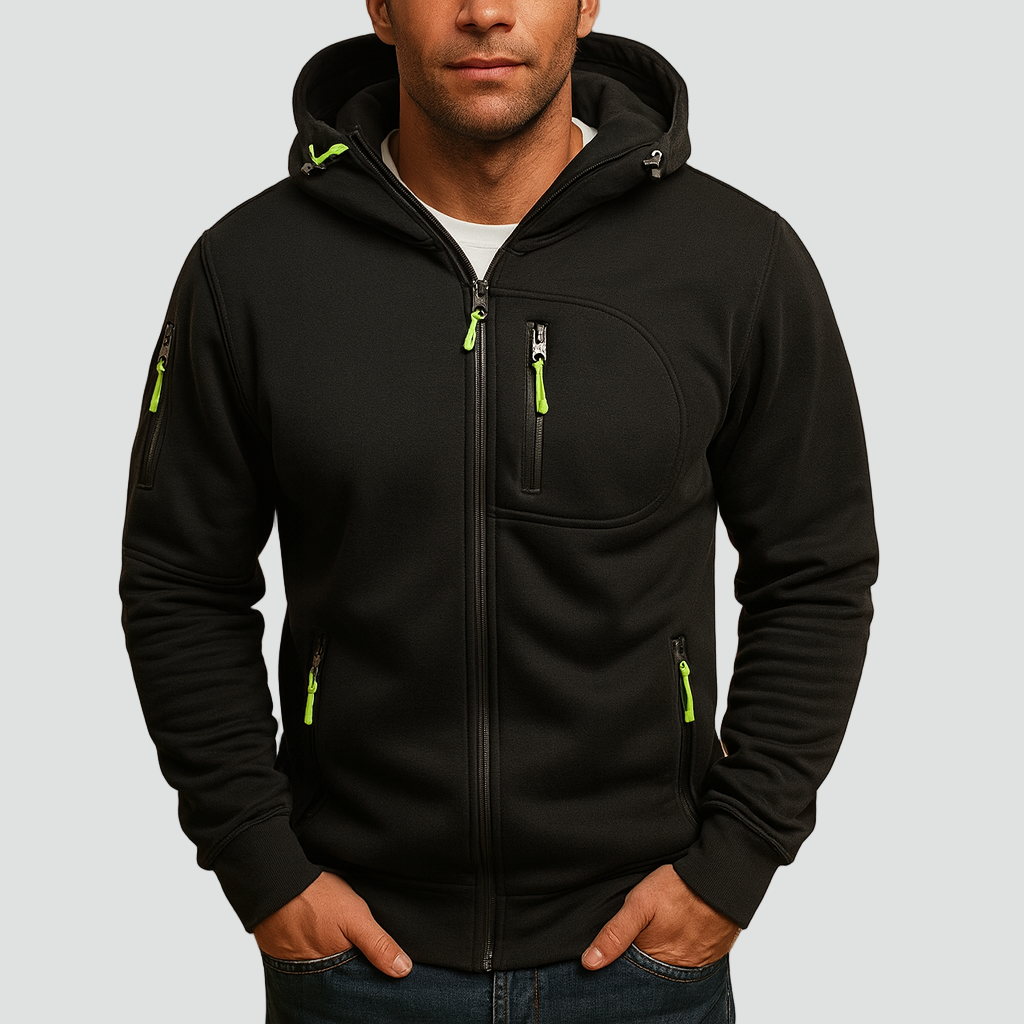 Bastiaan | Men's Zip Up Fleece Hoodie Jacket 2