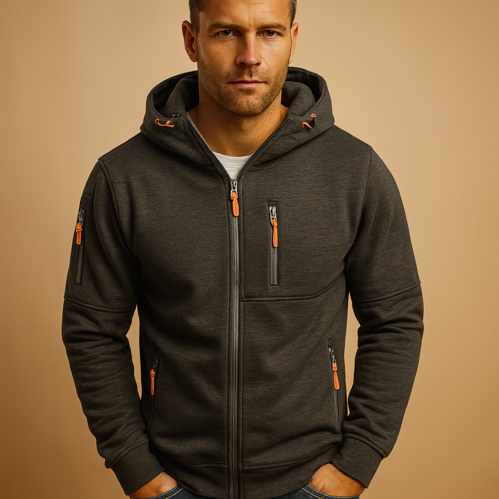 Bastiaan | Men's Zip Up Fleece Hoodie Jacket 4