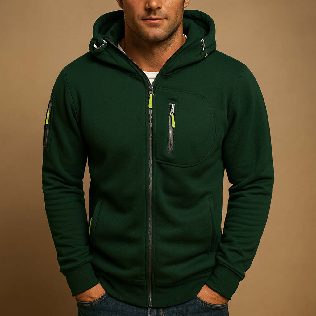 Bastiaan | Men's Zip Up Fleece Hoodie Jacket 5