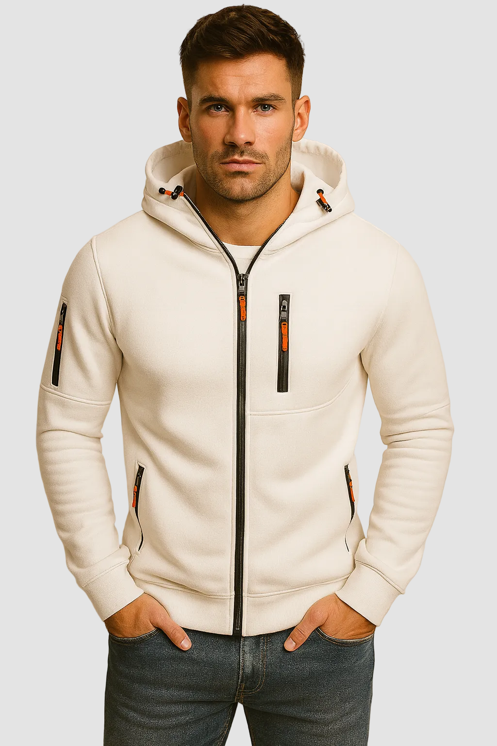 Bastiaan | Men's Zip Up Fleece Hoodie Jacket 6