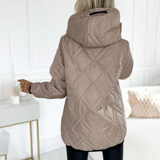 Bastienne | Women's Quilted Hooded Jacket Zip Up 8