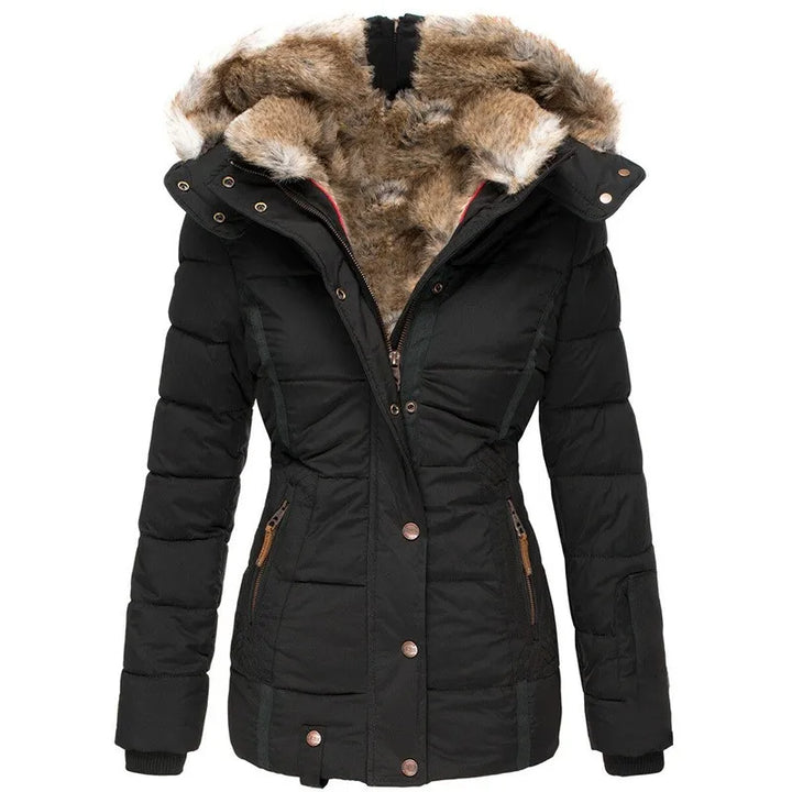 Bente - Quilted Fur Hood Winter Jacket 1
