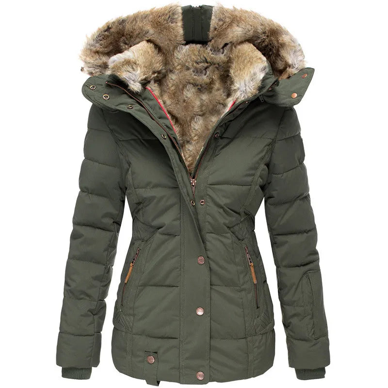 Bente - Quilted Fur Hood Winter Jacket 2