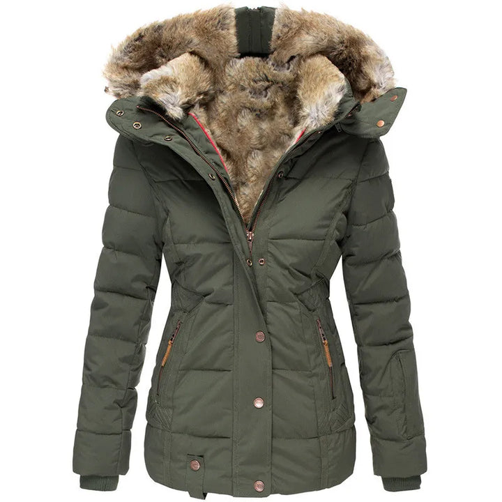 Bente - Quilted Fur Hood Winter Jacket 2