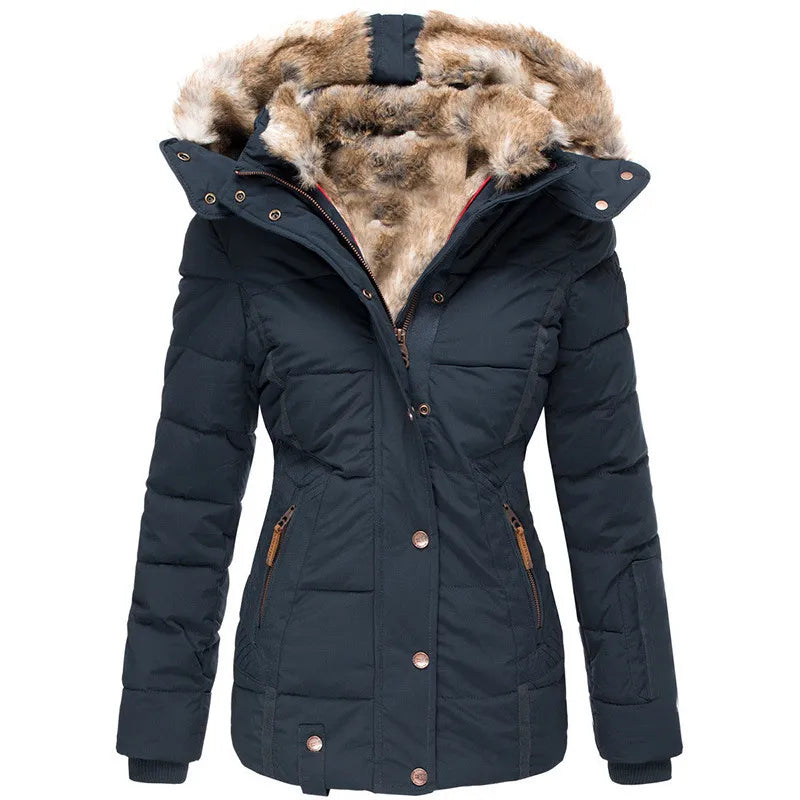 Bente - Quilted Fur Hood Winter Jacket 3