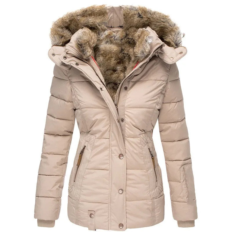 Bente - Quilted Fur Hood Winter Jacket 4