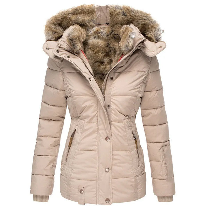 Bente - Quilted Fur Hood Winter Jacket 4