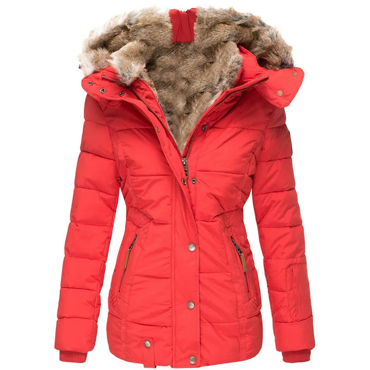 Bente - Quilted Fur Hood Winter Jacket 5