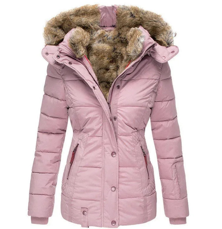 Bente - Quilted Fur Hood Winter Jacket 6