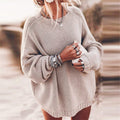 Berber | Women's Knit Sweater Boat Neck Oversized Ribbed Pullover