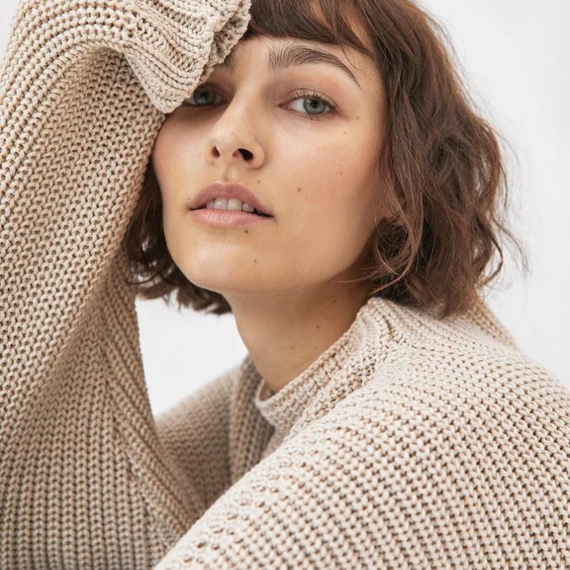 Berber | Women's Knit Sweater Boat Neck Oversized Ribbed Pullover 10