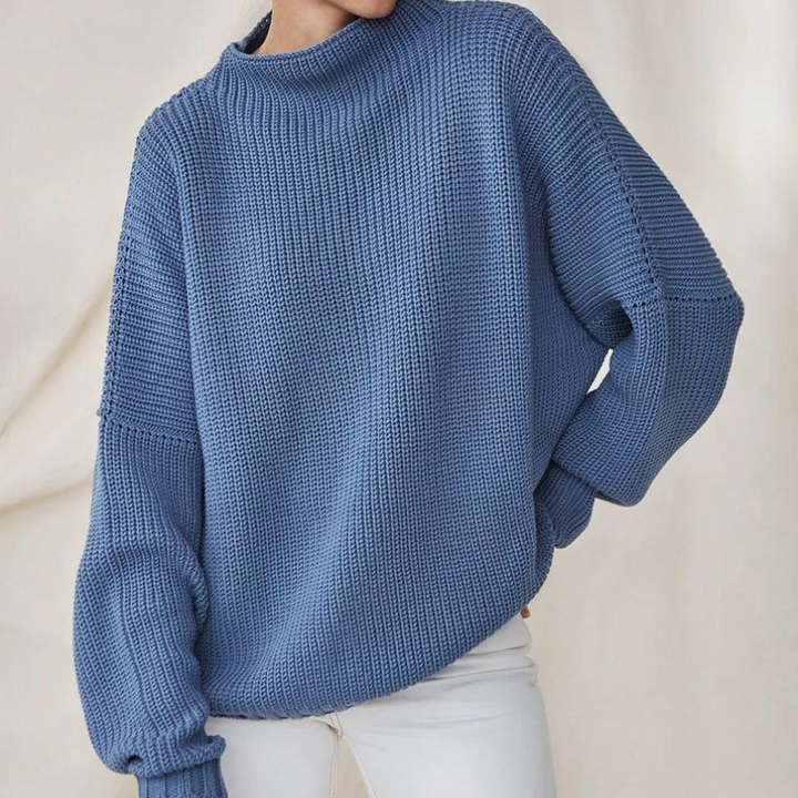 Berber | Women's Knit Sweater Boat Neck Oversized Ribbed Pullover 8
