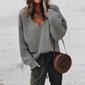 Bernadette | Women's Oversized V Neck Sweater