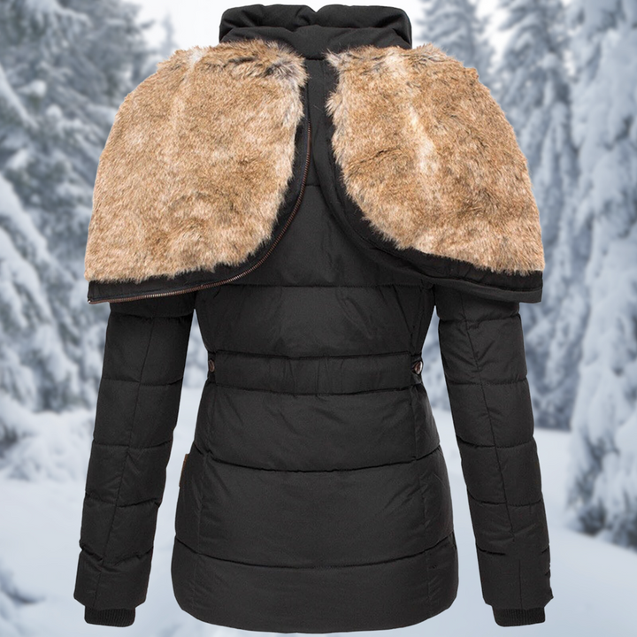 Bernadette | Women's Puffer Jacket Fur Hood 6