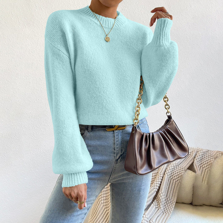 Birthe | Women's Crew Neck Sweater Knit Pullover Oversized 1