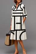 Brigitte - Luxe Midi Dress for Effortless Elegance