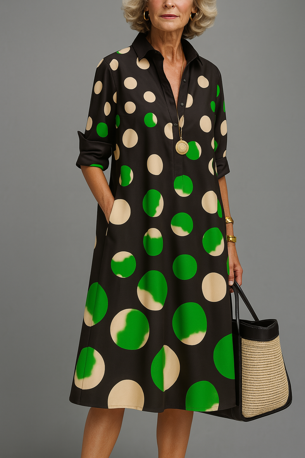 Daniela - Luxe Midi Dress for Effortless Elegance