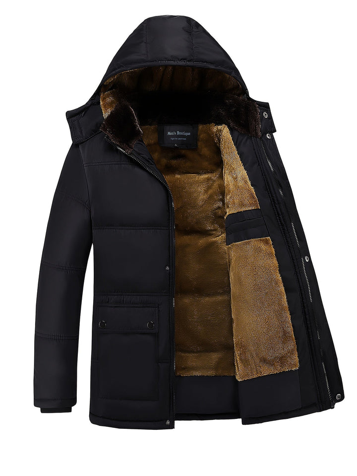 Bouke | Men's Fleece Lined Hooded Winter Coat Parka 2