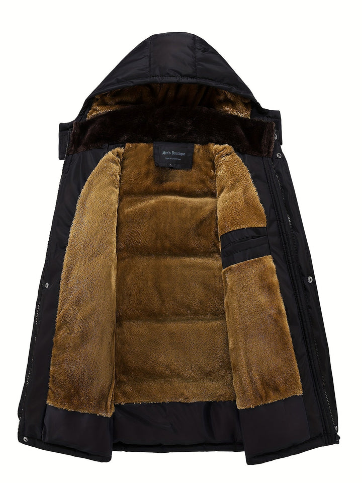 Bouke | Men's Fleece Lined Hooded Winter Coat Parka 4