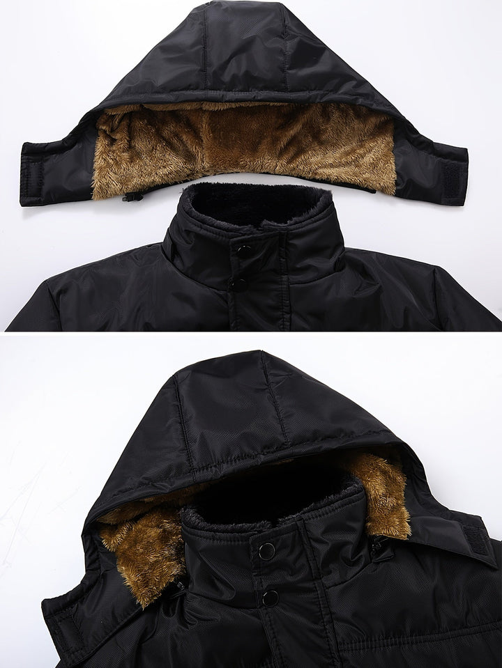 Bouke | Men's Fleece Lined Hooded Winter Coat Parka 8