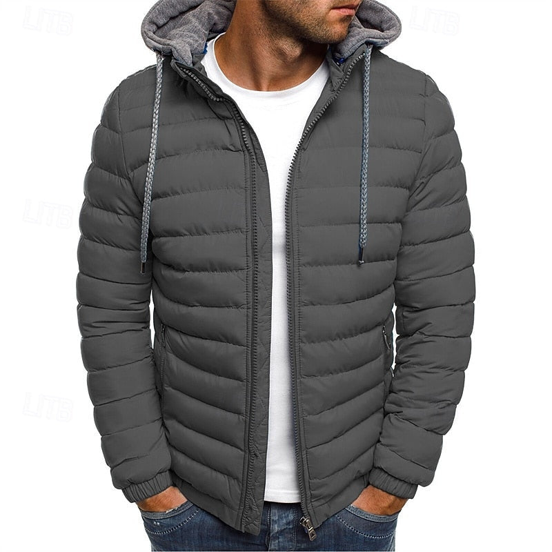 Braxton | Men's Hooded Puffer Jacket Lightweight Winter Quilted 3