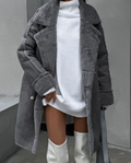 Bridget | Women's Double Breasted Teddy Coat Wool Winter