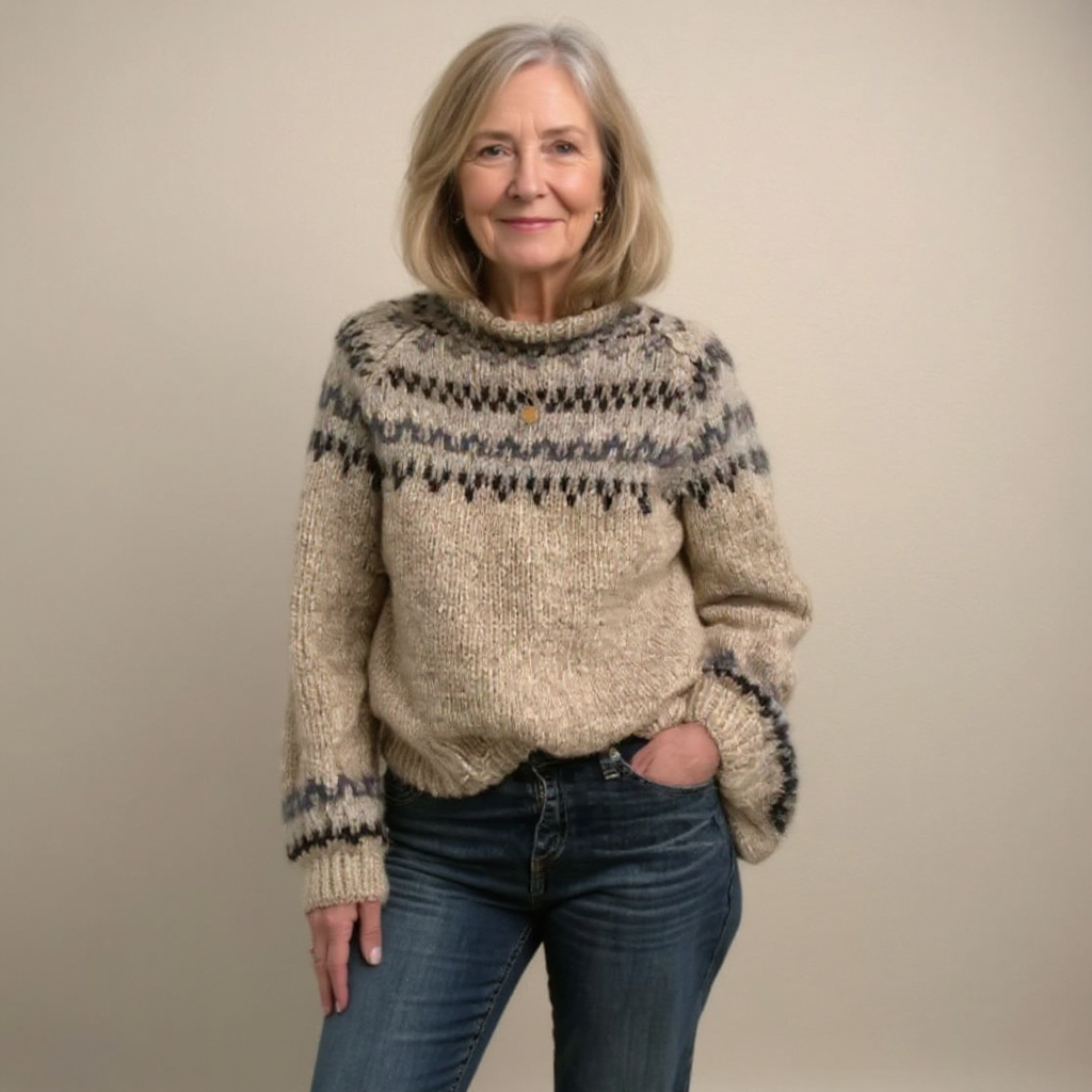 Britt - Nordic Fair Isle Knit Sweater 2