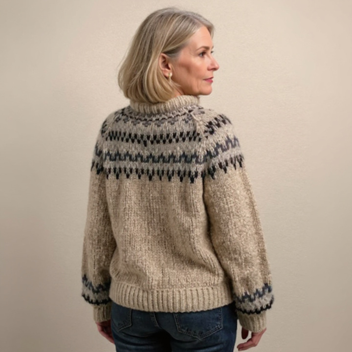 Britt - Nordic Fair Isle Knit Sweater 3