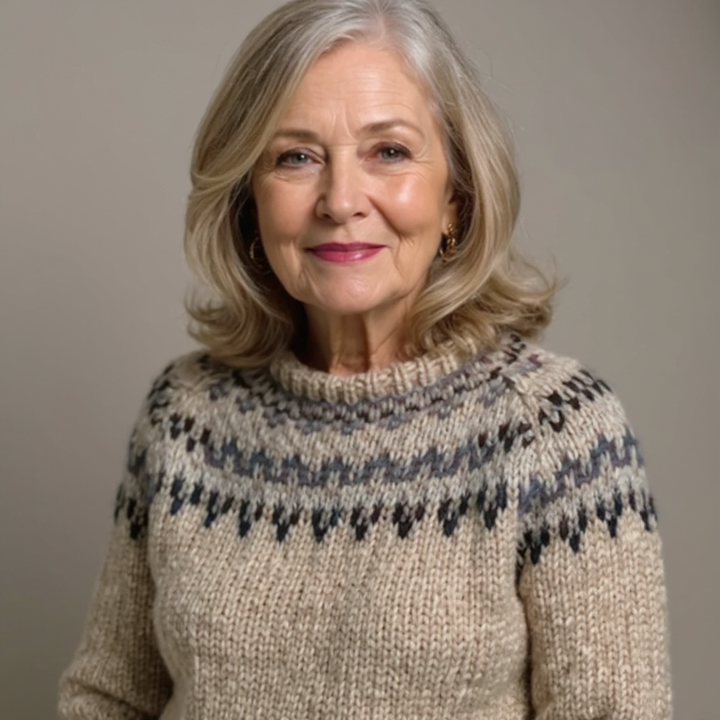 Britt - Nordic Fair Isle Knit Sweater 4