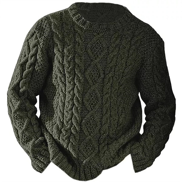 Callum - Aran Cable Knit Sweater 1
