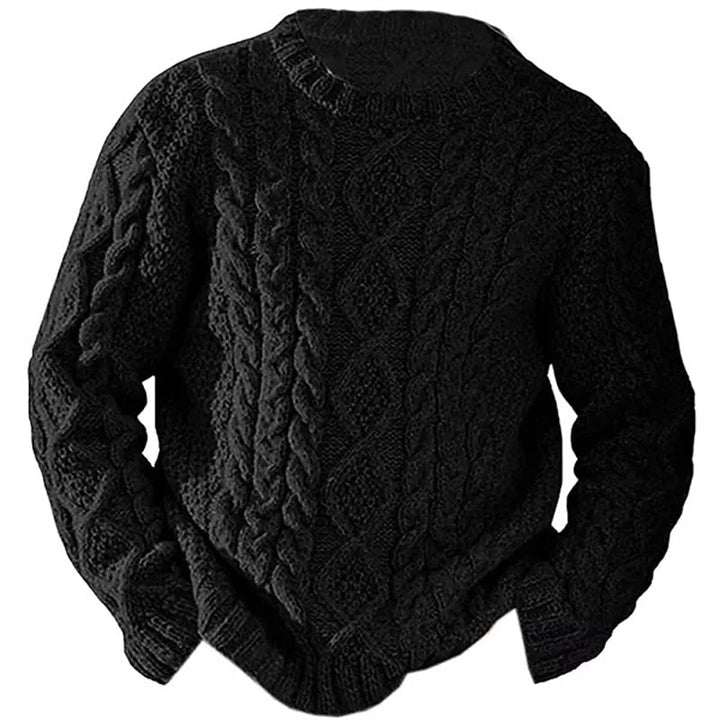 Callum - Aran Cable Knit Sweater 4