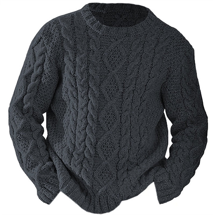 Callum - Aran Cable Knit Sweater 5