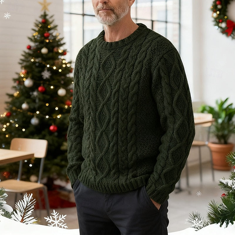 Callum - Aran Cable Knit Sweater 8
