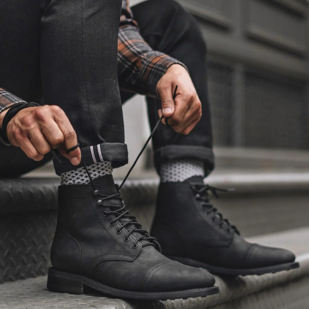 Callum | Men's Leather Boots Dress Lace Up Brogue Casual Ankle 2