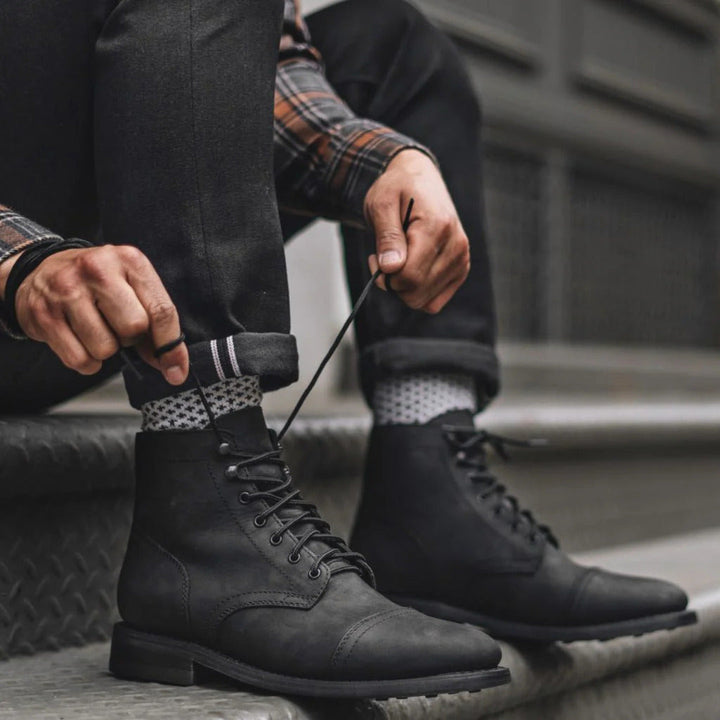 Callum | Men's Leather Boots Dress Lace Up Brogue Casual Ankle 2